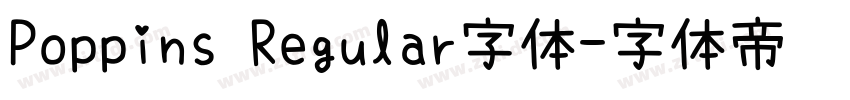 Poppins Regular字体字体转换